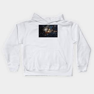 Floating in space... Kids Hoodie